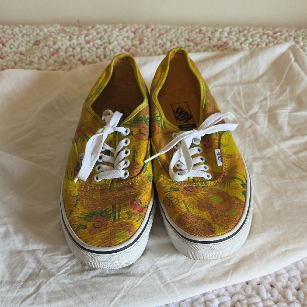 Vans Sunflower Print Canvas Shoes